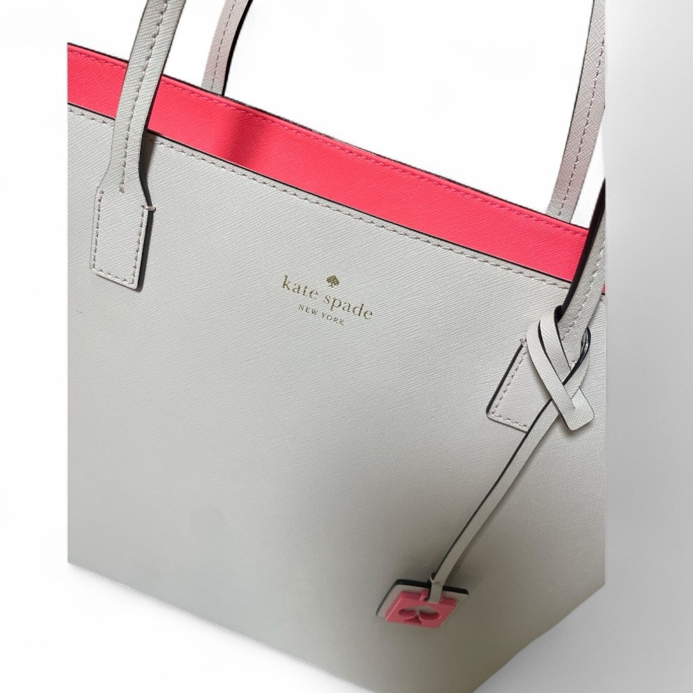 Kate Spade Abbey Street Karla in Cream and Hot Pink EUC - Picture 9 of 17